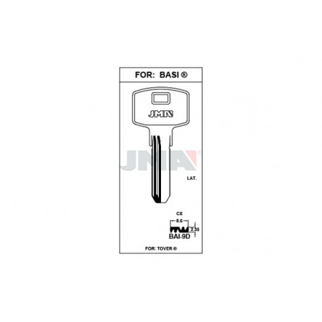 Llave Seguridad Laton Bai-9d Jma