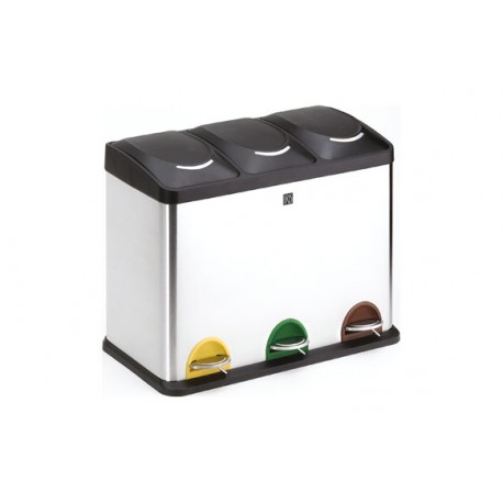 Cubo Reciclaje 3 Compartimientos 45 L Iris
