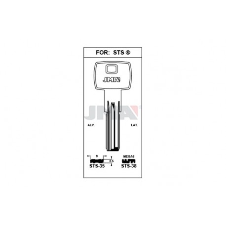 Llave Seguridad Laton Sts-38 Jma