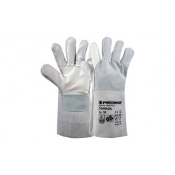 Guante Piel Serraje Soldador Granada Gris T 10 Promat