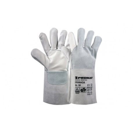 Guante Piel Serraje Soldador Granada Gris T 10 Promat