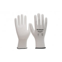Guante Nilon Recubrimiento Pu Whitestar Blanco T 6 Promat