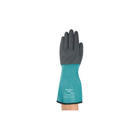 Guante Nitrilo Alphatec 58-201 Verde/gris T 9 Ansell