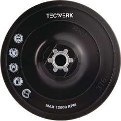 Plato De Soporte Velcro M14 D150 Mm Tecwerk