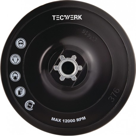 Plato De Soporte Velcro M14 D150 Mm Tecwerk