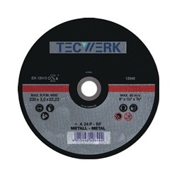 Disco Corte Metal Concavo Ï125x2,5mm Tecwerk