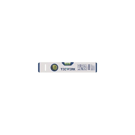 Nivel Aluminio Tubular 2 Burbujas Plata 100cm Tecwerk
