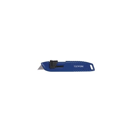Cuter Metalico Autoretractil Seguridad 24mm Tecwerk