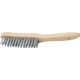 Cepillo Manual Alambre Acero 0,35 Mm M/madera 2 Hileras 295m