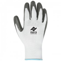 Guante De Nitrilo Blanco/gris B/6 T.10