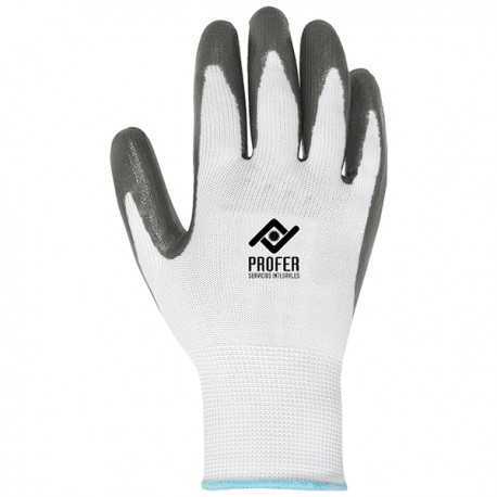 Guante De Nitrilo Blanco/gris B/6 T.10