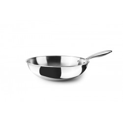 Wok Inox+alum+inox Triply Natural 30 Cm