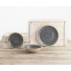 Vajilla Ceramica Grey Baltic 18 Pz