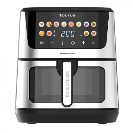 Freidora Aire Sin Aceite Dig 360 Xl 8l Doble Resit 2100 W