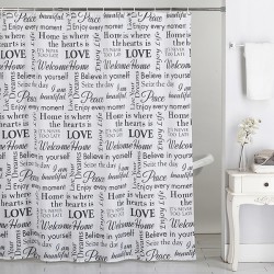 Cortina BaÑo Poliester Vibes 200x200 Cm
