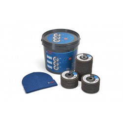 Cubo 40 Discos Laminas Gr 40-60-180 125 Mm