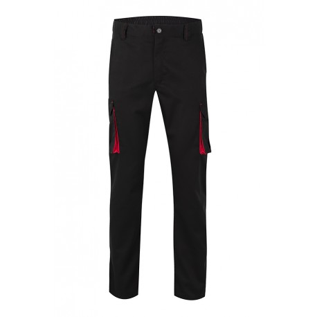 PantalÓn Stretch Bicolor Ngr/rj 42