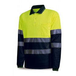 Polo Av M/larga Amarillo/azul Xxl