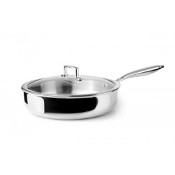 Sarten Guisera C/tapa Inox+alum+inox Triply Natura 24 Cm