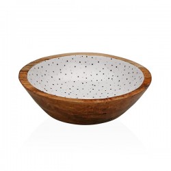 Ensaladera Madera Speckle 24x24x7 Cm