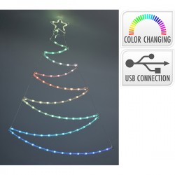 Arbol Adorno Led, Conexion Usb -