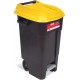 Contenedor Residuos 120l Asas, Pedal Y Tapa