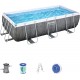 Piscina Pvc Rect 404x201x100cm Cart 6478lt Power Steel Ratan