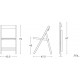 Silla Plegable Madera Haya Nat 425x475x79