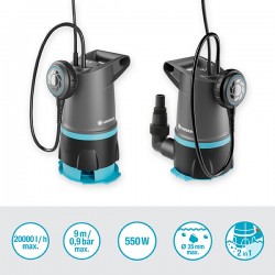 Electrobomba 2 En 1 A Sucia/limpia 20000 L/h 550 W