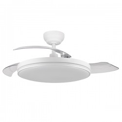 Ventilador Techo Mistral 3 Asp Retract Blanco 107 Cm