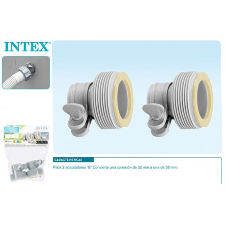 Pack 2 Adaptadores(b) Depuradoras Intex 1,25/1,5 P -