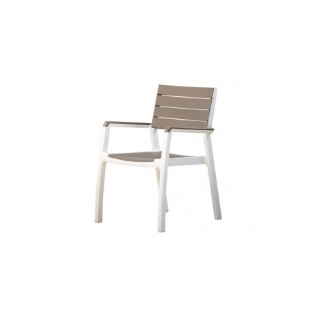 Sillon Jard Fijo Curver Resina imitación Aluminio/madera Harmony 223074