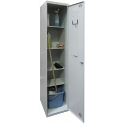 Armario Servicio 1 Puerta 4 Estantes Gris 180 X 60 X 40 Cm C