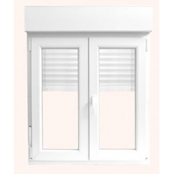 Ventana Cando Pvc 2 Hojas C/persiana 100x117