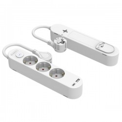 Base Multiple 3t 16a Usb A + Usb B C/interrup. 250 V