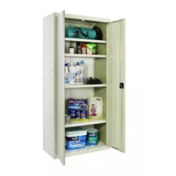 Armario Servicio 2 Puertas 4 Estantes 180 X 80 X 40 Cm Con T