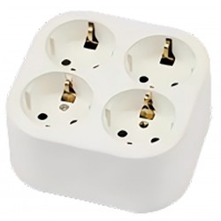 Base Multiple 10/16a 4t Tt S/cable Cuadrada 100x40x120
