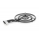 Paellero Tubo Gas Butano 3 Fuegos 60 Cm