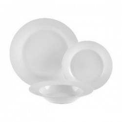 Vajilla Porcelana Blanca 18 Pz