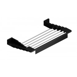 Tendedero Toallero Extensible Pared Negro 4 M