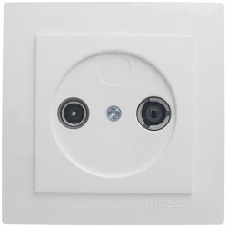 Base Tv Empotrar Blanco 9,5 Mm