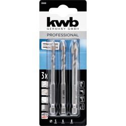 Broca Porcelanica Hex Jg 3 Pz 5-6-8 Mm