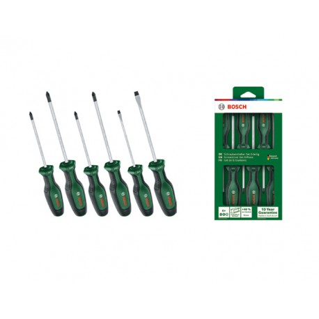 Destornillador Plano 6p Jgo -