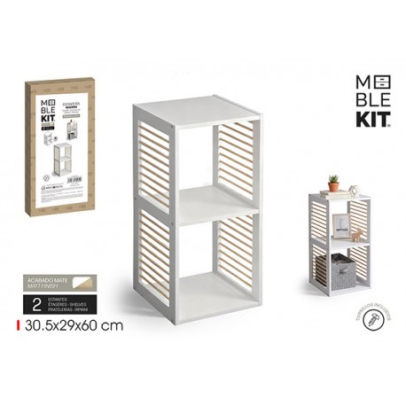 Estanteria 2 Cubos Blanca -