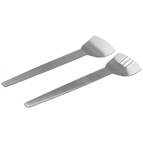 Cubiertos Servir Madera Rayas Set 2 Pz -
