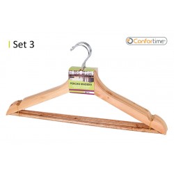 Percha Madera Forma Set-3 44x23 Cm