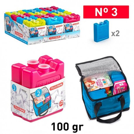 Bloque Acumulador Frio Azul Pack 2 100 G