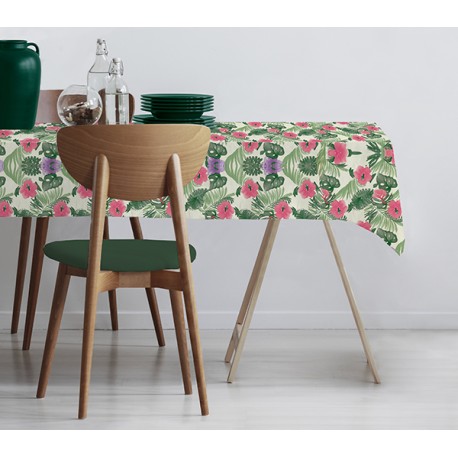 Mantel Hule Pvc Tahiti Rectangular 140x220 Cm