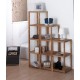 Estanteria Madera Cuadrada White 3 Baldas 35x35x75