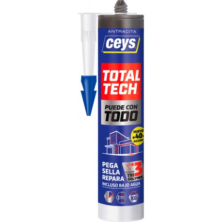 Adhesivo Sellador Total Tech 290ml Antracita Ceys